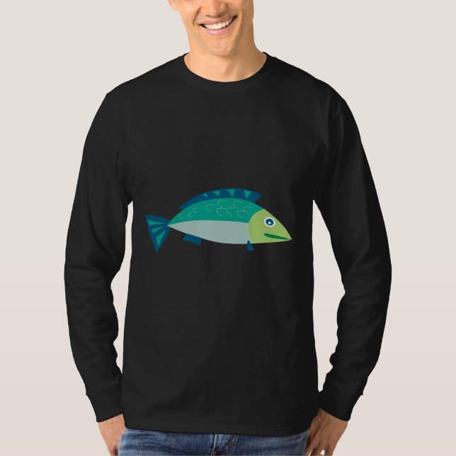Tuna Fish Illustration T-Shirt (Front)
