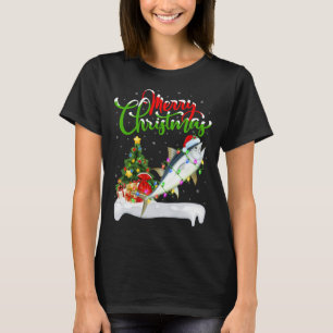 Tuna Fish Lover Xmas Decorations Santa Tuna Christ T-Shirt