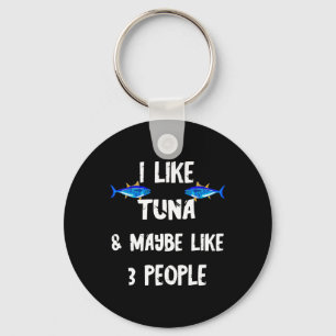 Tuna Fish Predatory Fish Tuna Box Funny Tuna Key Ring