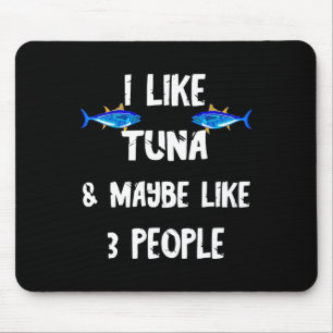 Tuna Fish Predatory Fish Tuna Box Funny Tuna Mouse Mat