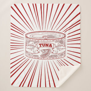 Tuna Fish Sherpa Blanket