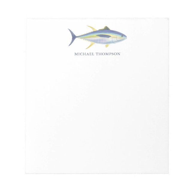 Tuna Fish Themed Stationery Notepad (Front)