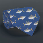 Tuna Fish Tie<br><div class="desc">Fun pattern of Tuna fish with a cheeky smile,  perfect for those who like fish,  food and fishing.  Original art by Nic Squirrell.</div>