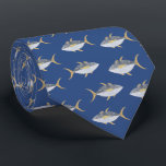Tuna Fish Tie<br><div class="desc">Fun pattern of Tuna fish with a cheeky smile, perfect for those who like fish, food and fishing. Original art by Nic Squirrell.</div>