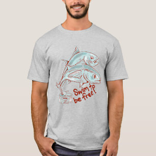 Tuna fish tin funny escape T-Shirt