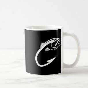 Tuna Hook Minimal Fisher Man Fishing Lover Coffee Mug