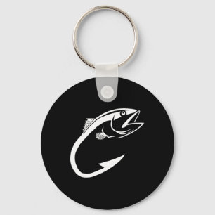 Tuna Hook Minimal Fisher Man Fishing Lover  Key Ring