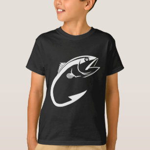 Tuna Hook Minimal Fisher Man Fishing Lover T-Shirt