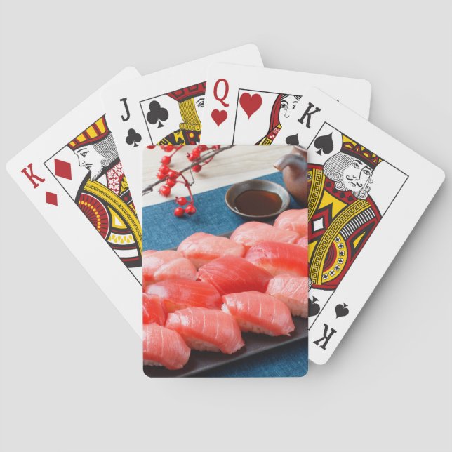 Tuna Lovers' Paradise Platter Playing Cards (Back)