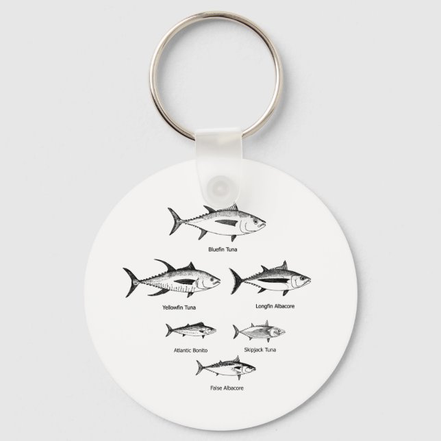 Tuna Species Logo Key Ring (Front)