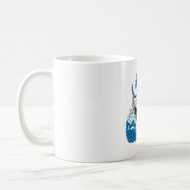 Tuna Sushi in the Wave  Coffee Mug (Left)