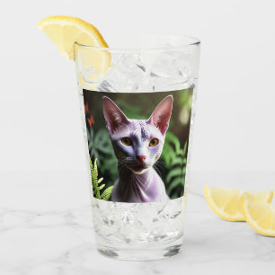 Tuna The Hairless Canadian Cat,  Glass