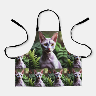Tuna The Hairless Cat, Kids Full Print Apron