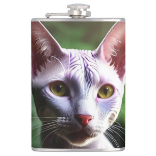 Tuna The Hairless Sphynx Cat, Hip Flask