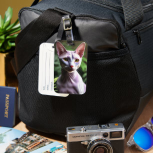 Tuna The Hairless Sphynx Cat, Luggage Tag