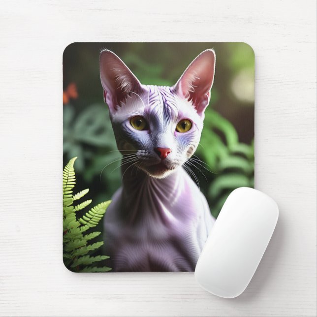 Tuna The Hairless Sphynx Cat, Mousepad (With Mouse)
