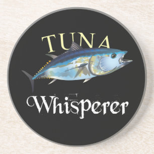 Tuna Whisperer Dark Coloured Coaster