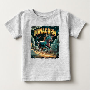 Tunacorn Illustration – Tuna Unicorn Funny Animal Baby T-Shirt