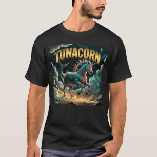Tunacorn Illustration – Tuna Unicorn Funny Animal T-Shirt
