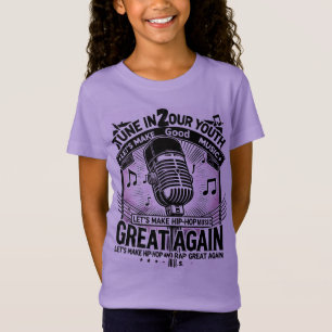 Tune In To Our Youth: Purple Hip Hop Tee