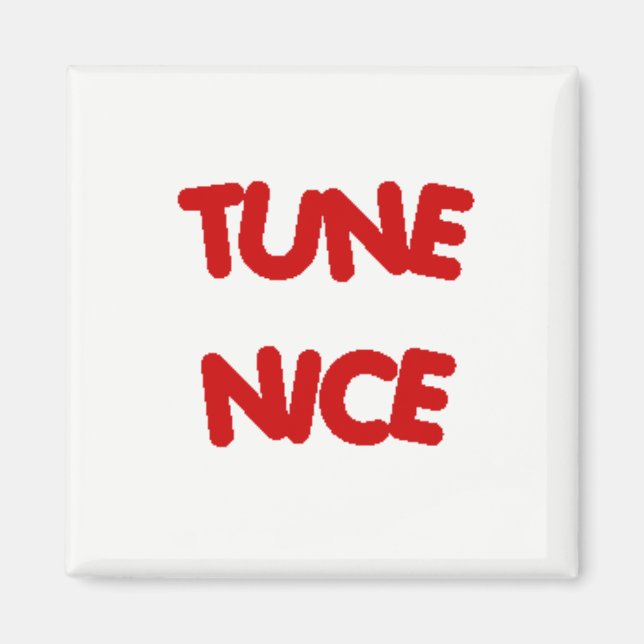 TUNE NICE Fridge Magnet (Front)
