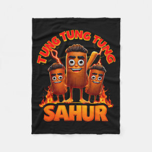 Tung Tung Tung Sahur Fleece Blanket