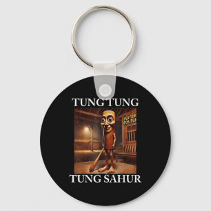 Tung Tung Tung Sahur Italian Brainrot Meme Funny  Key Ring