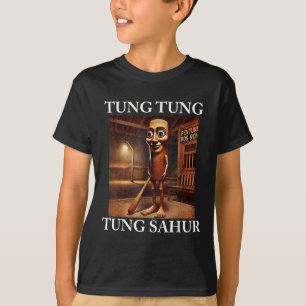 Tung Tung Tung Sahur Italian Brainrot Meme Funny T-Shirt