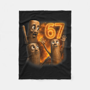 Tung Tung Tung Sahur Six Seven Meme Howling At The Fleece Blanket