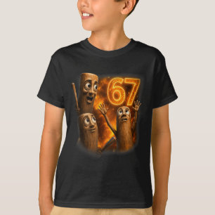 Tung Tung Tung Sahur Six Seven Meme Howling At The T-Shirt