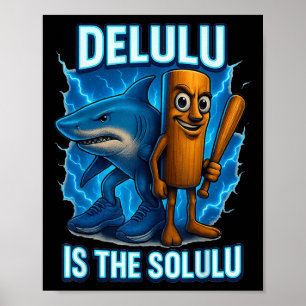 Tung Tung Tung Sahur Tralalero Tralala Funny Meme  Poster