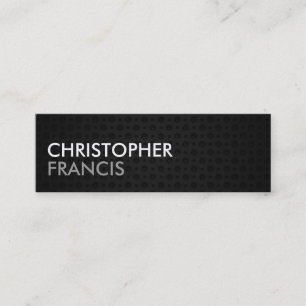 Tungsten metal two tone mini cards