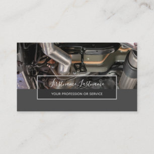Tuning experts and mechanics car repair shop business card