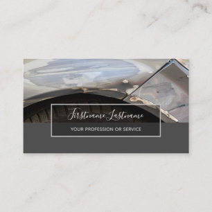 Tuning experts and mechanics car repair shop business card