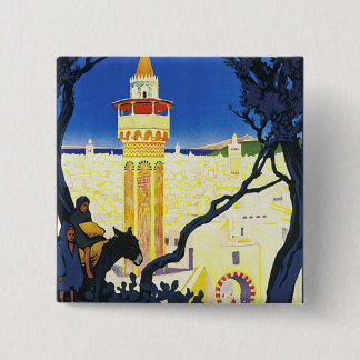Tunis ~ L'Orient Aux Portes de Marseille 15 Cm Square Badge