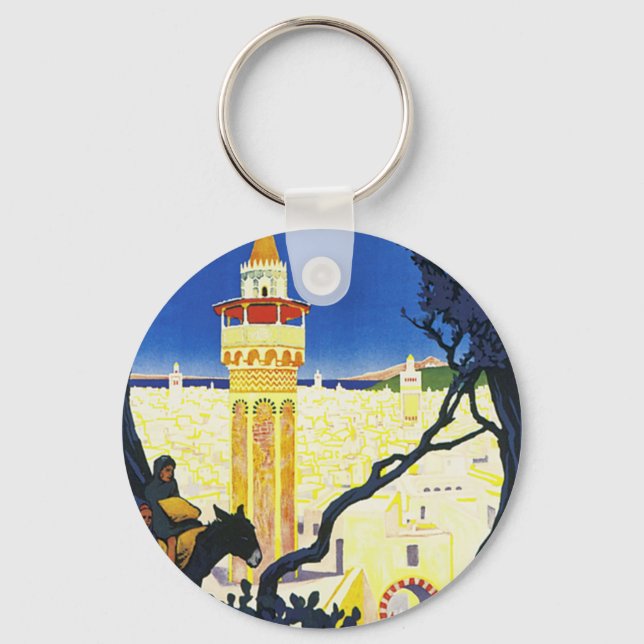 Tunis ~ L'Orient Aux Portes de Marseille Key Ring (Front)