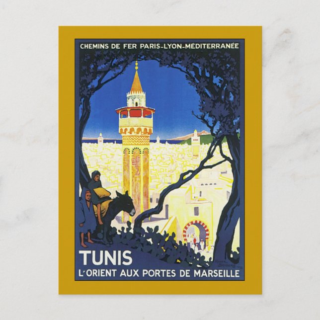 Tunis ~ L'Orient Aux Portes de Marseille Postcard (Front)