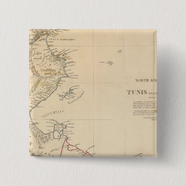 Tunis, Tripoli 15 Cm Square Badge (Front)
