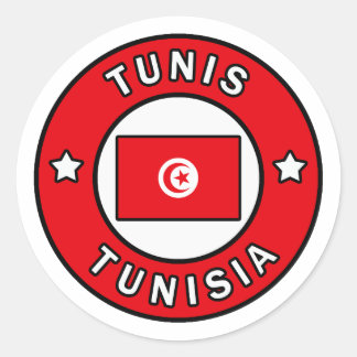 Tunis Tunisia Classic Round Sticker