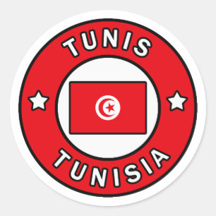 Tunis Tunisia Classic Round Sticker