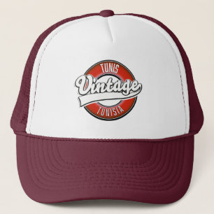 Tunis Tunisia vintage style logo Trucker Hat