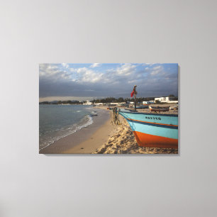 Tunisia, Cap Bon, Hammamet, waterfront, Canvas Print