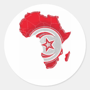 Tunisia Classic Round Sticker