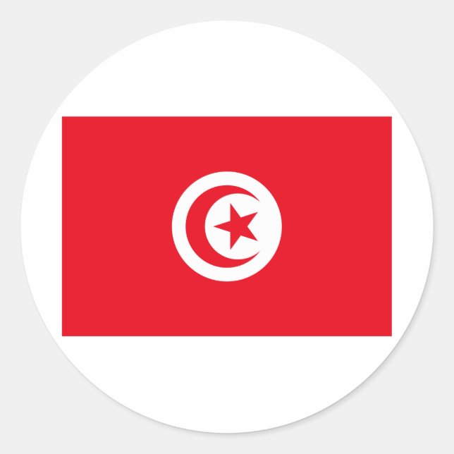 Tunisia Classic Round Sticker (Front)