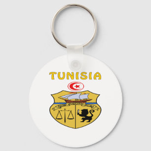 Tunisia Coat Of Arms Key Ring