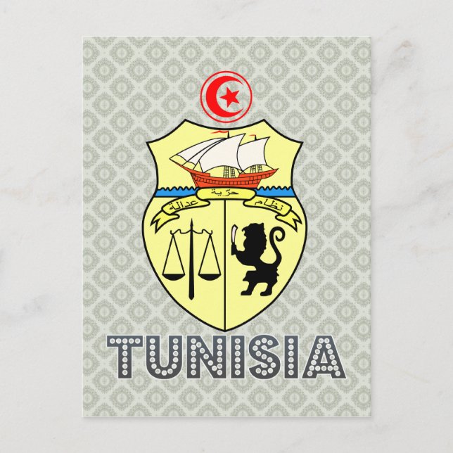 Tunisia Coat of Arms Postcard (Front)
