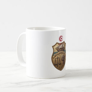 Tunisia country coat arms symbol emblem flag coffee mug