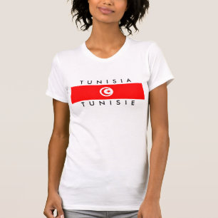 tunisia country flag name text symbol T-Shirt