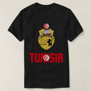 Tunisia Flag and Coat Of Arms Patriotic T-Shirt