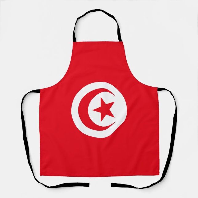 Tunisia Flag Apron (Front)